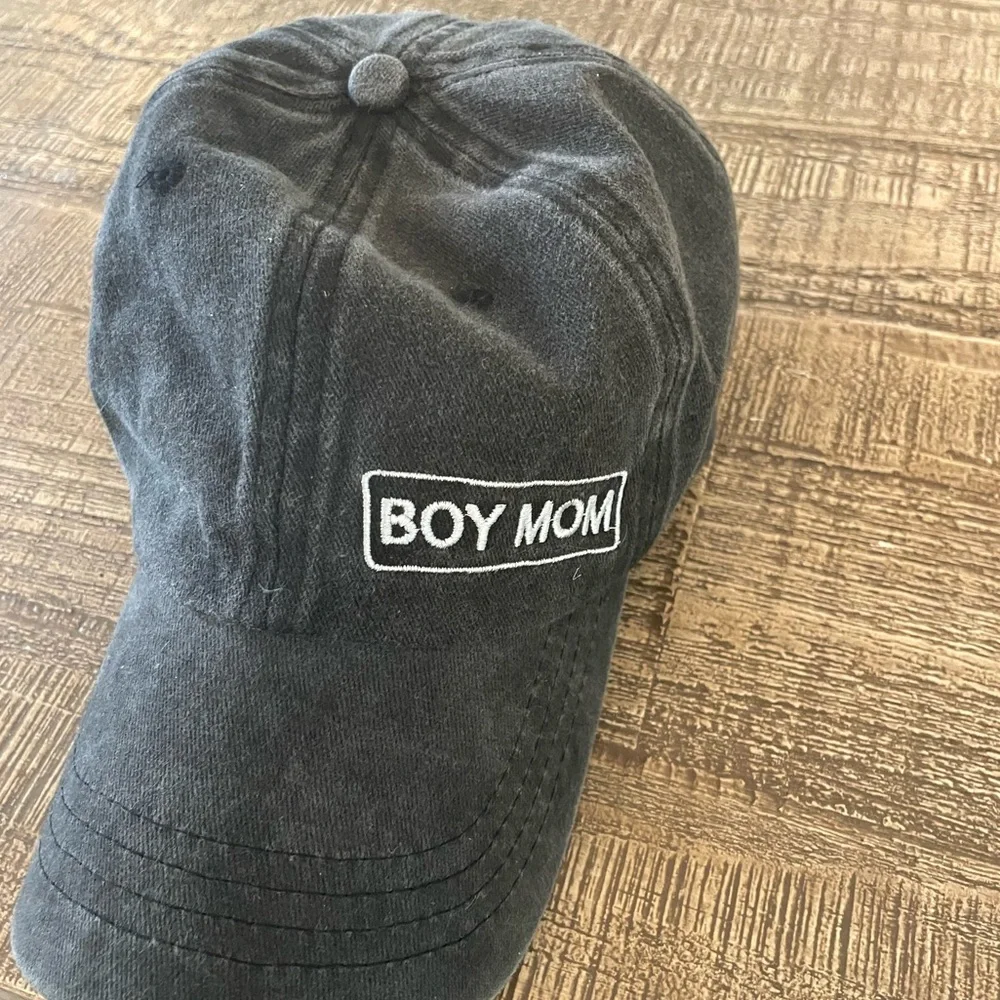 Boy Mom Black Baseball Hat - Picture 2 of 4